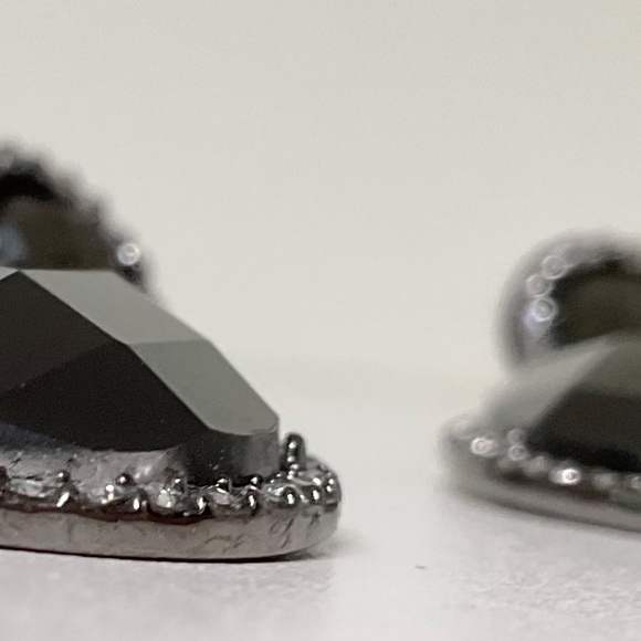 Faceted Faux Labradorite Drop Earrings - Picture 3 of 4